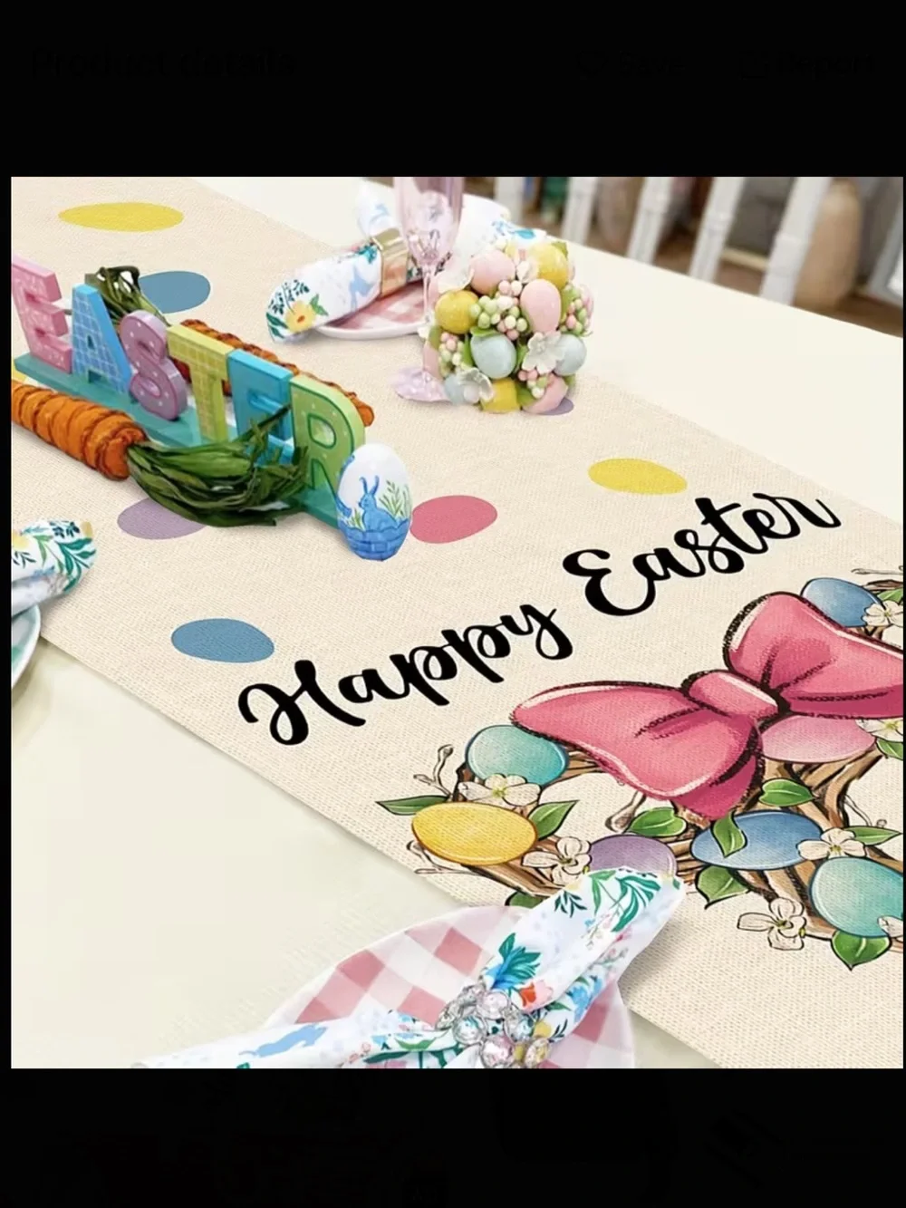 Easter Mickey Ears Table Runner